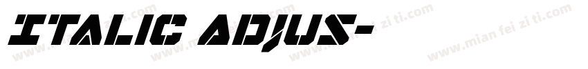 Italic Adjus字体转换